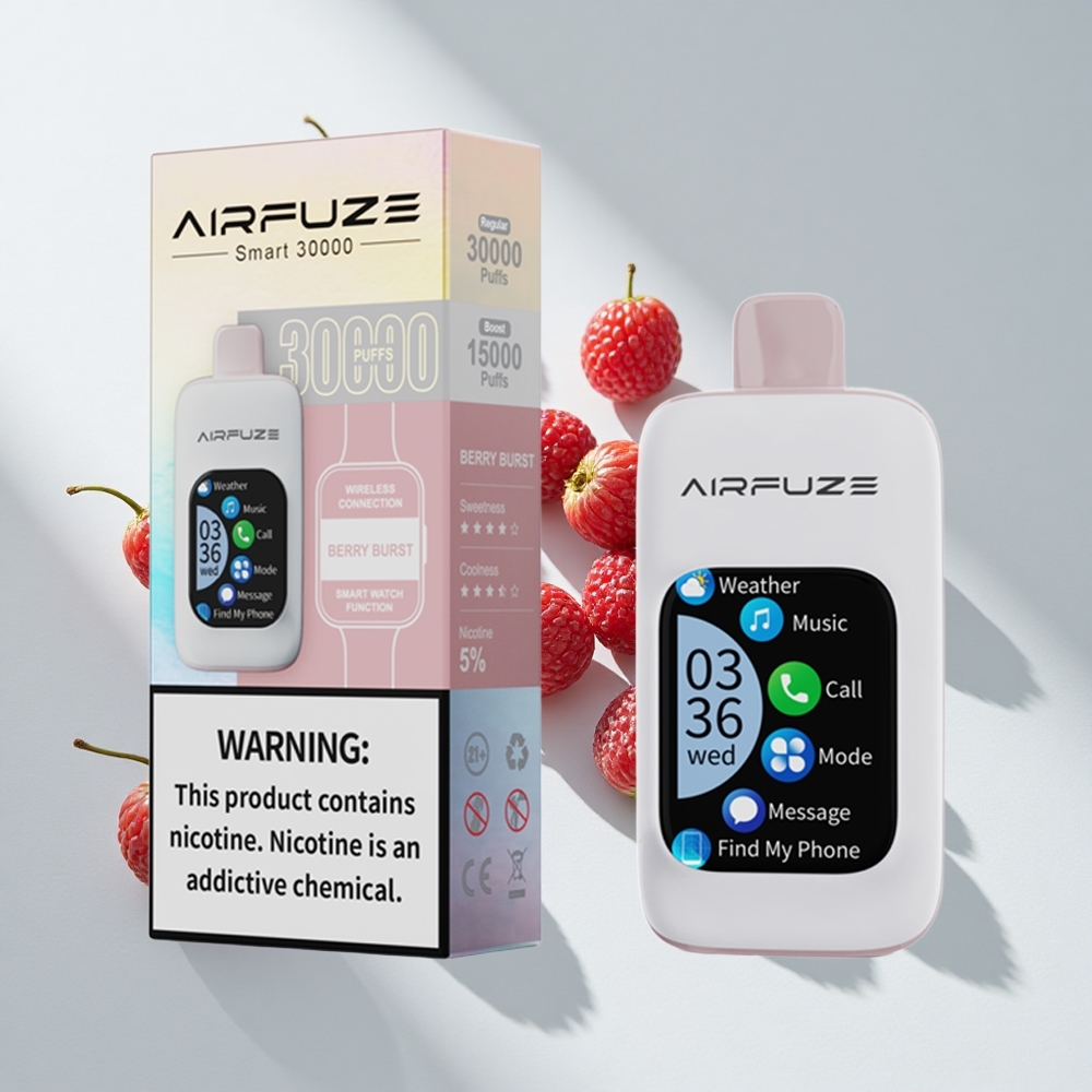 AirFuze Smart 30000 Puffs Disposable Vape Berry Burst TFT Touch Screen