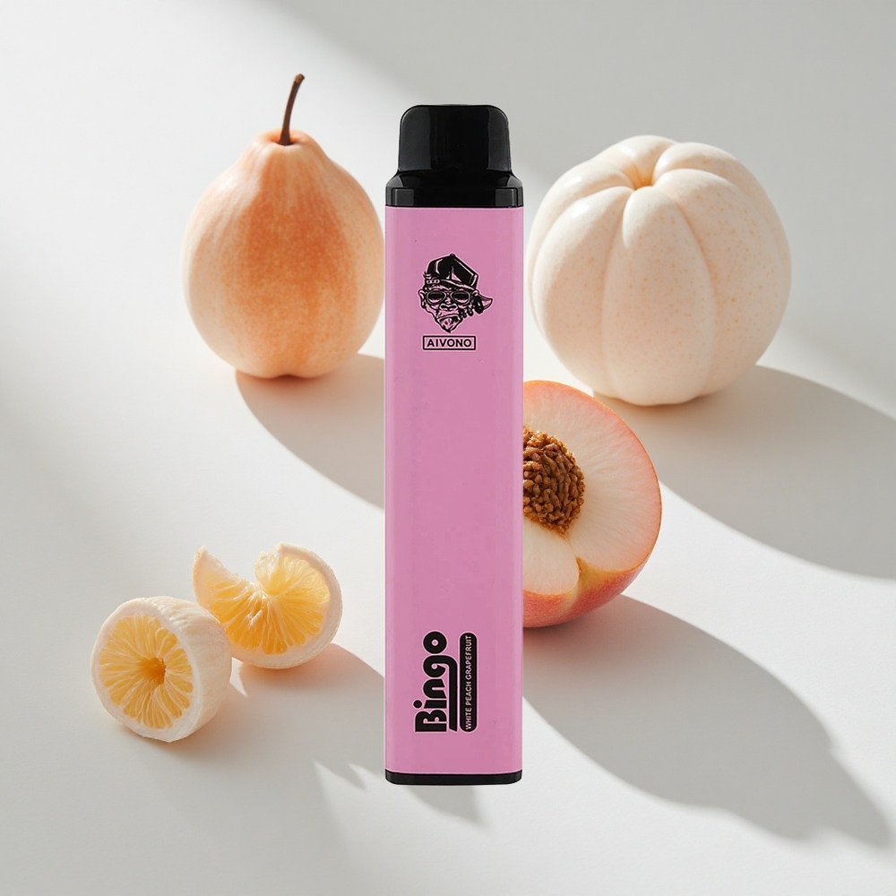 Aivono Aim Bingo 4000 Puffs White Peach Grapefruit Disposable Vape