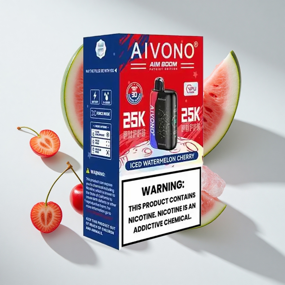 Aivono Aim Boom 25000 Iced Watermelon Cherry Disposable Vape