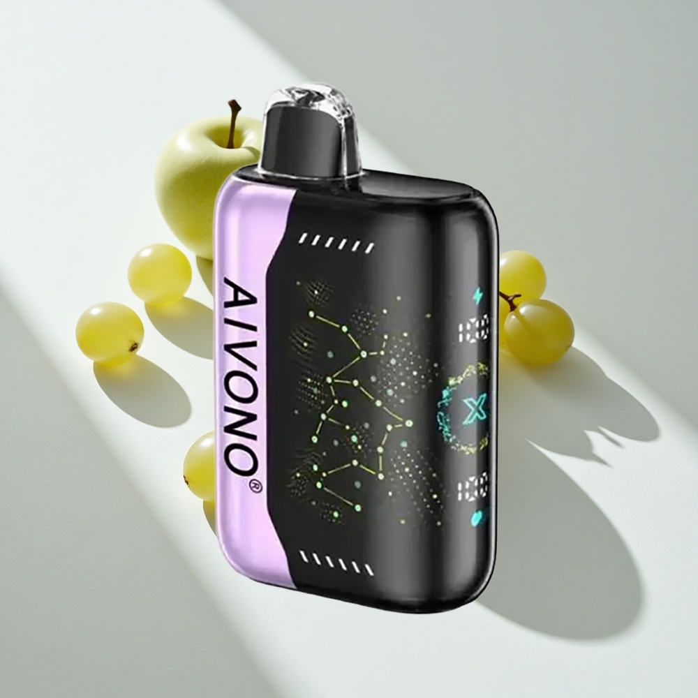 Aivono Aim Boom 25000 Puffs Green Apple Grape Disposable Vape