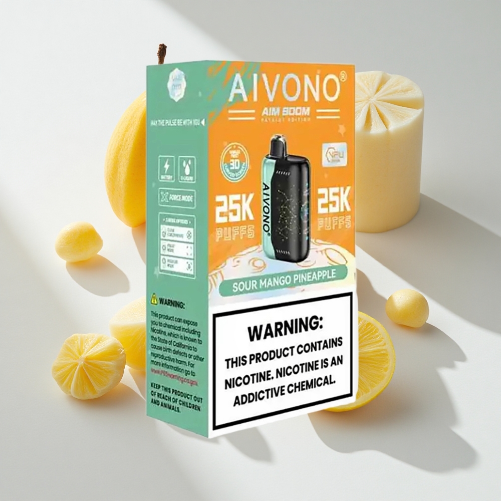 Aivono Aim Boom 25000 Sour Mango Pineapple Disposable Vape