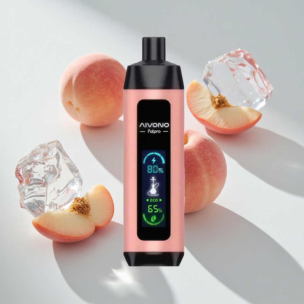 Aivono AIM FATPRO 22000 Puffs Peach Ice USB-C Rechargeable