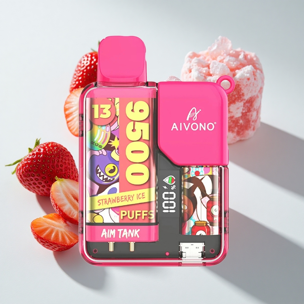 Aivono AIM-TANK 9500 Puffs Strawberry Ice 650mAh