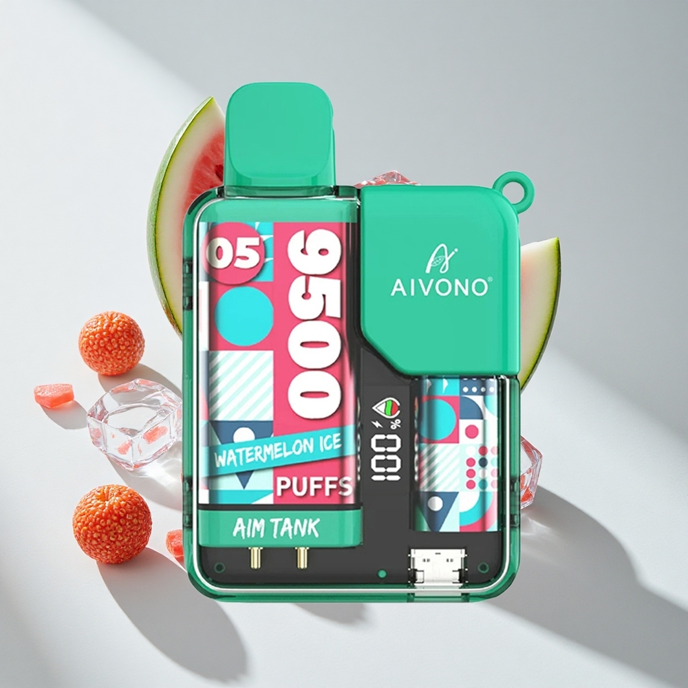Aivono AIM-TANK 9500 Puffs Watermelon Ice LCD Display