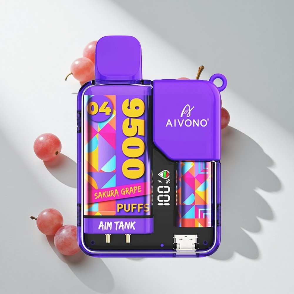 Aivono AIM-TANK 9500 Sakura Grape Disposable Vape