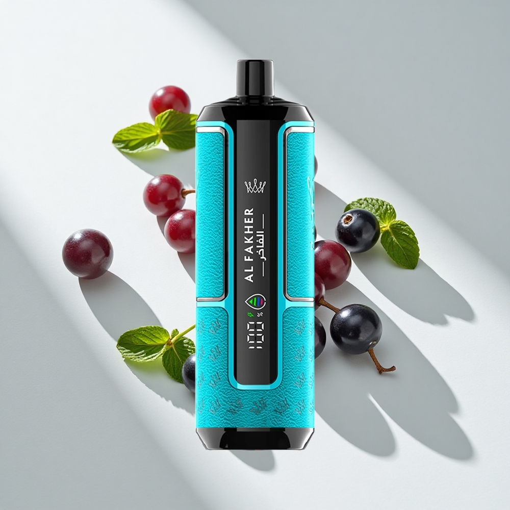 Al Fakher Crown Bar 15K Hypermax Blackcurrant Mint Disposable Vape Kit