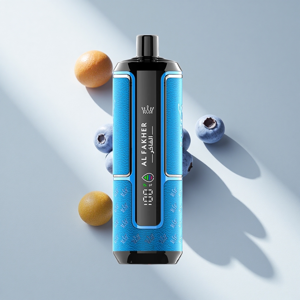 Al Fakher Crown Bar 15K Hypermax Blueberry Gum Disposable Vape Kit