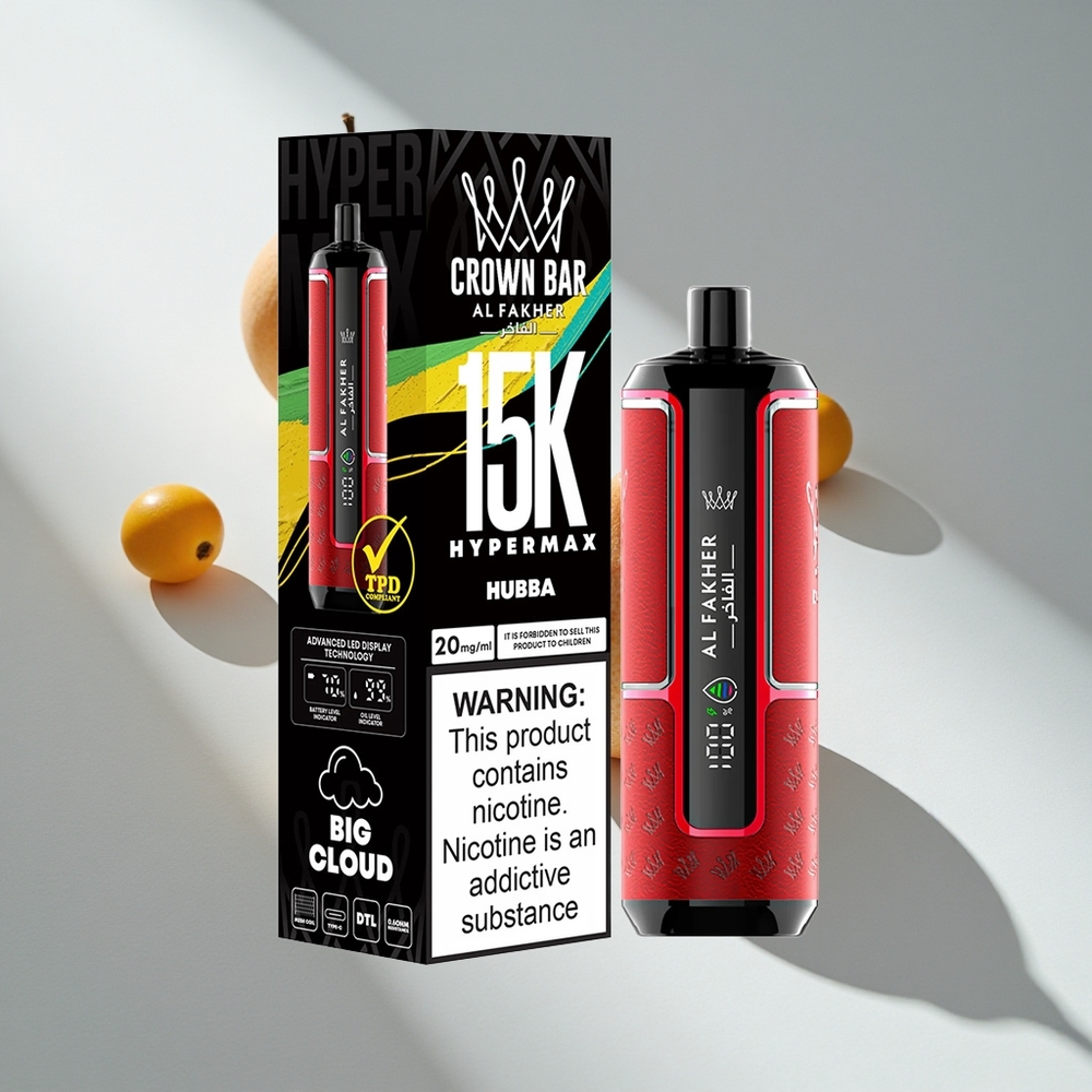 Al Fakher Crown Bar 15K Hypermax Disposable Vape Kit 22ml
