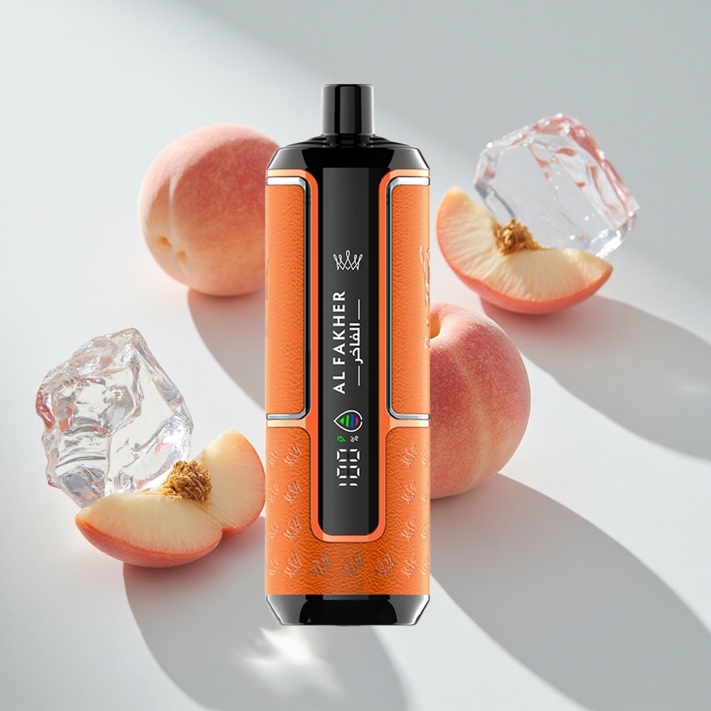 Al Fakher Crown Bar 15K Hypermax Peach Ice Disposable Vape Kit