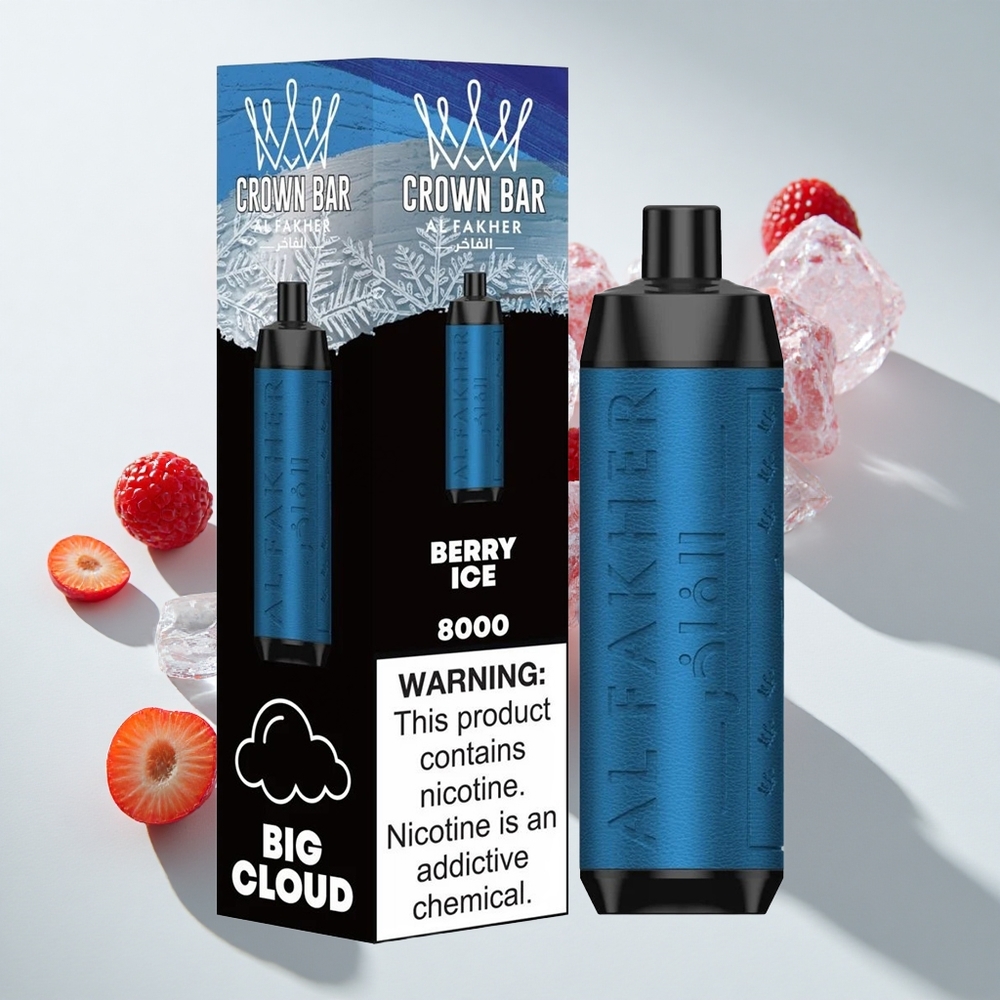 Al Fakher Crown Bar 8000 Berry Ice Disposable Vape