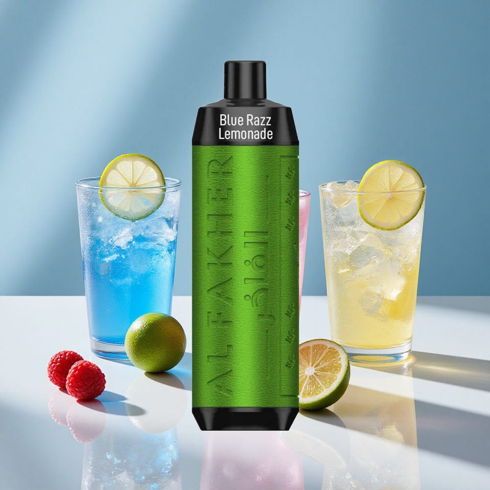 Al Fakher Crown Bar 8000 Blue Razz Lemonade Disposable Vape