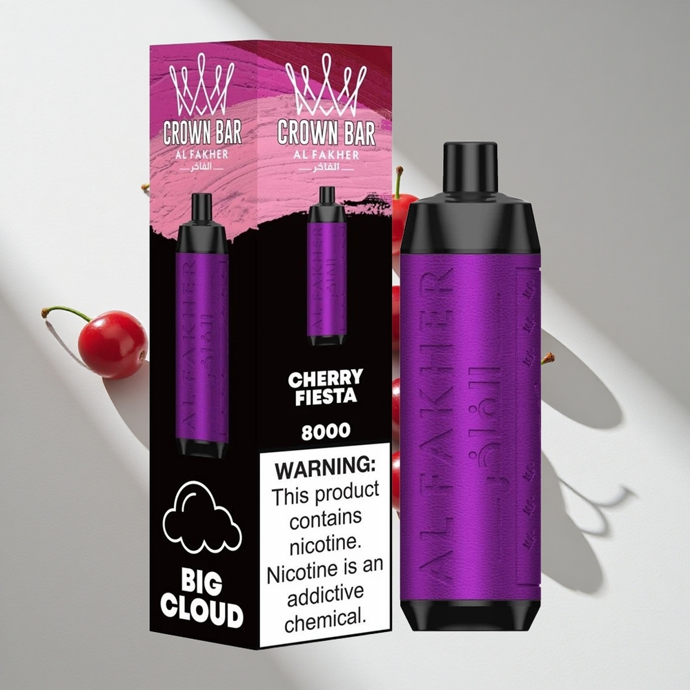 Al Fakher Crown Bar 8000 Cherry Fiesta Disposable Vape