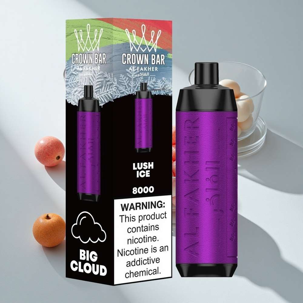Al Fakher Crown Bar 8000 Crystal Ice Lush Disposable Vape