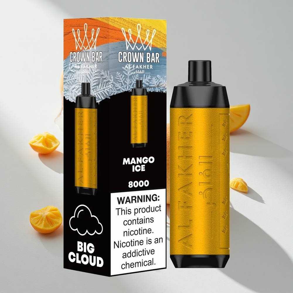 Al Fakher Crown Bar 8000 Mango Ice Disposable Vape 18ml