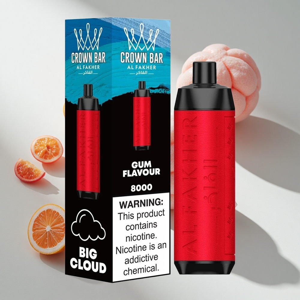 Al Fakher Crown Bar 8000 Puffs Crystal Disposable Vape Gum Flavour