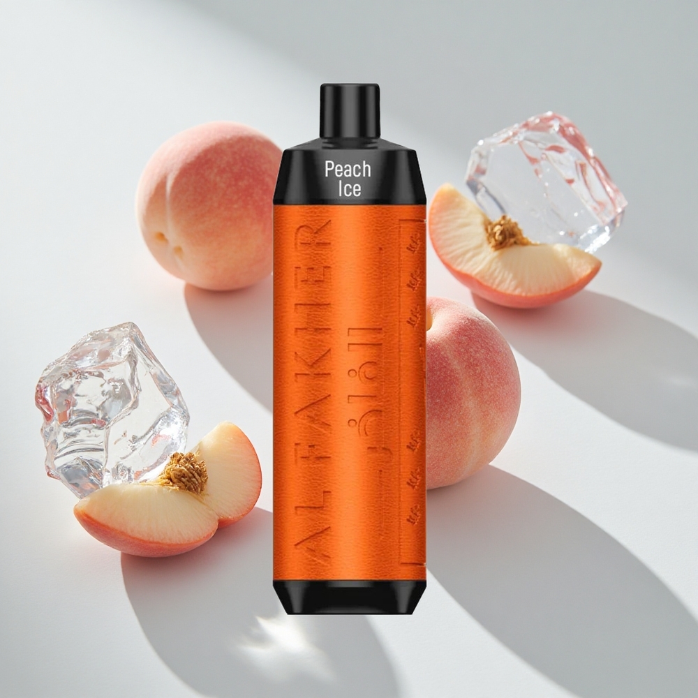 Al Fakher Crown Bar 8000 Puffs Crystal Peach Ice Disposable Vape