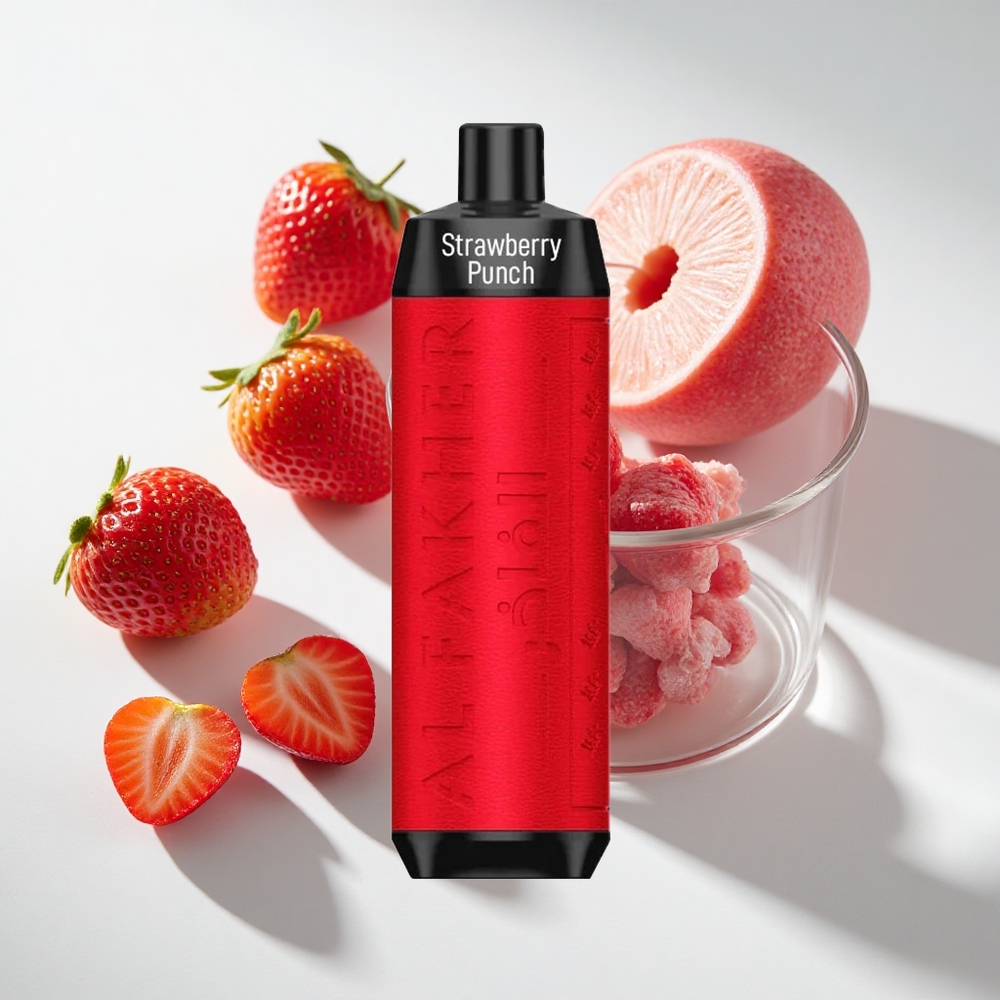 Al Fakher Crown Bar 8000 Strawberry Punch Disposable Vape 18ml