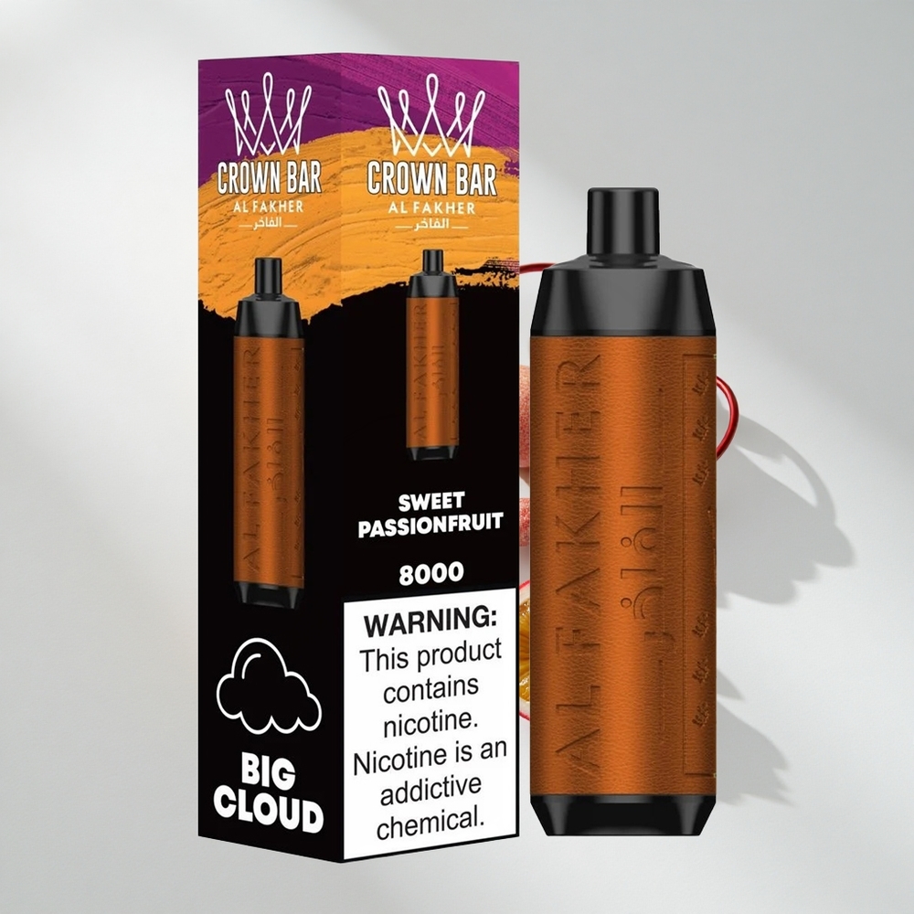 Al Fakher Crown Bar 8000 Sweet Passionfruit Disposable Vape