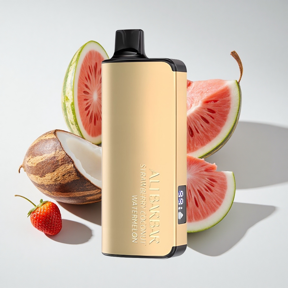 Alibarbar Ingot 9000 Puffs LED Strawberry Coconut Watermelon