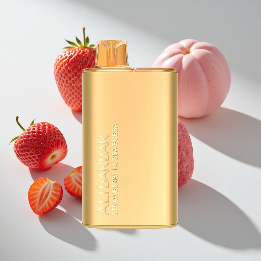 Alibarbar Rich 8000 Puffs Strawberry Hubba Bubba Disposable Vape