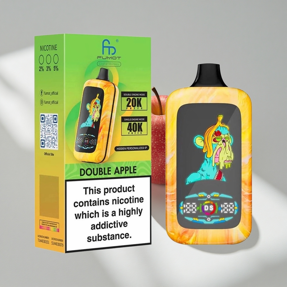 Fumot Digital Monkey 40000 Double Apple Disposable Vape