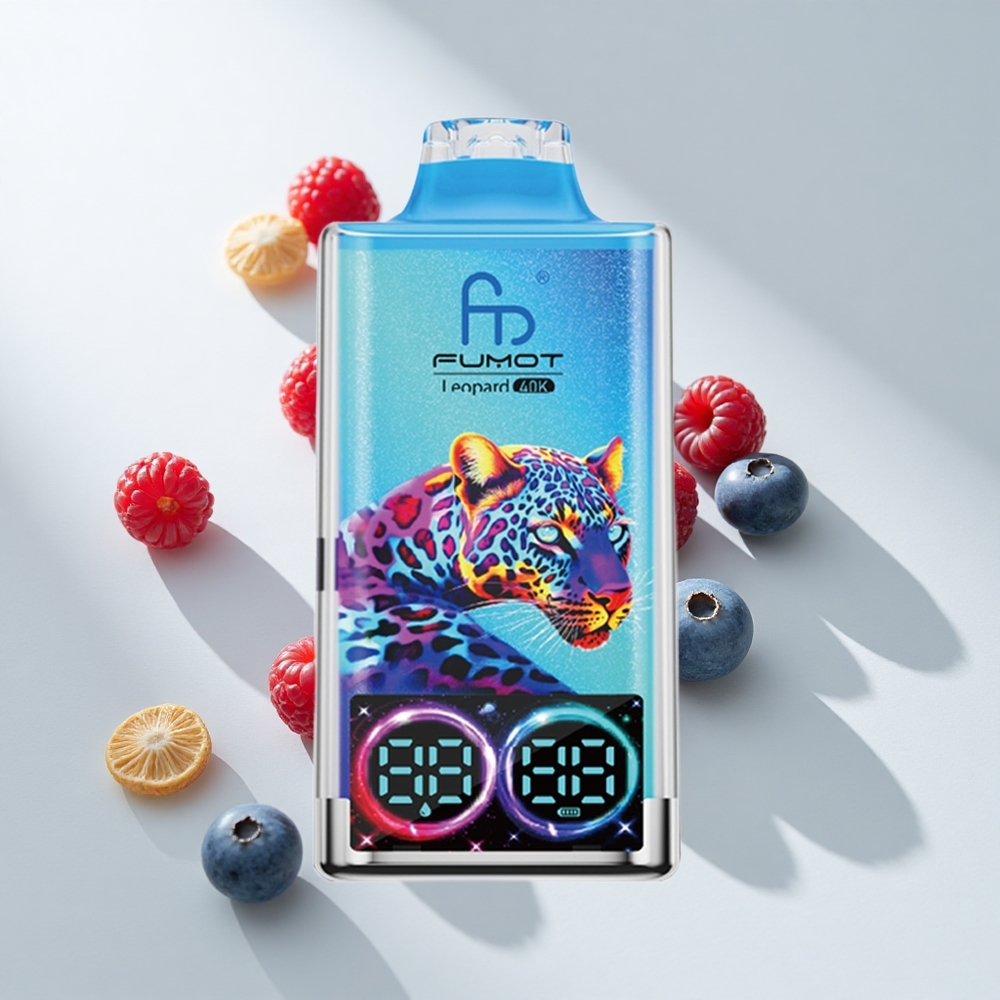 Fumot Leopard 40K Dual Mesh Disposable Vape Blueberry Raspberry