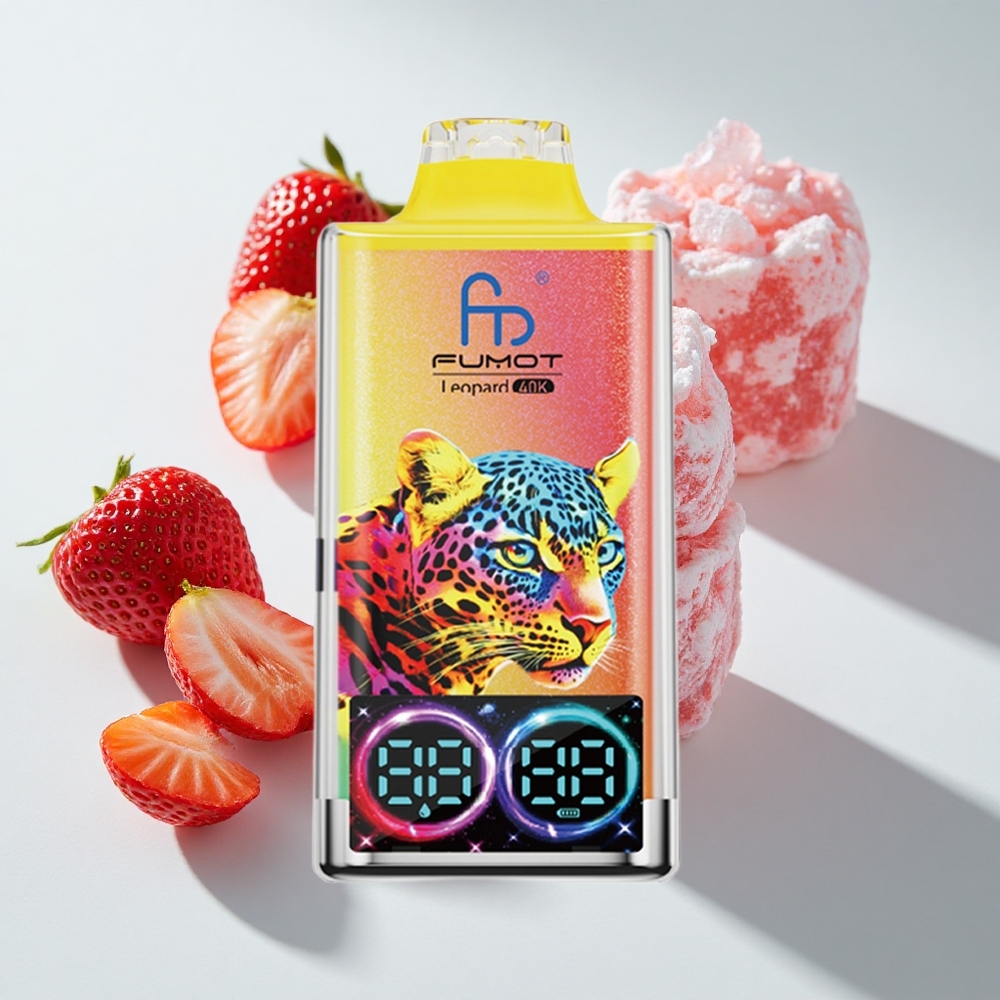 Fumot Leopard 40K Dual Mesh Strawberry Ice Disposable Vape