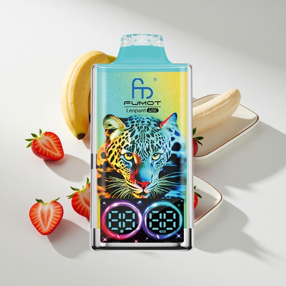 Fumot Leopard 40K Puffs Dual Mesh Strawberry Banana Disposable Vape