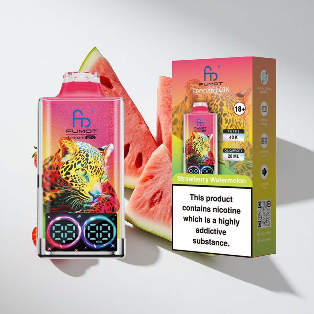 Fumot Leopard 40K Puffs Dual Mesh Strawberry Watermelon Disposable Vape