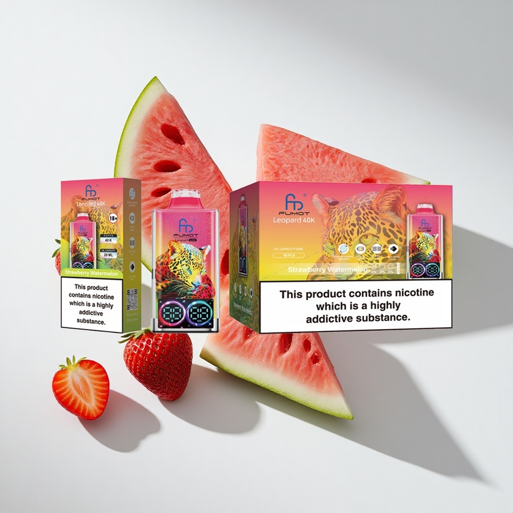Fumot Leopard 40K Puffs Dual Mesh Strawberry Watermelon Disposable Vape