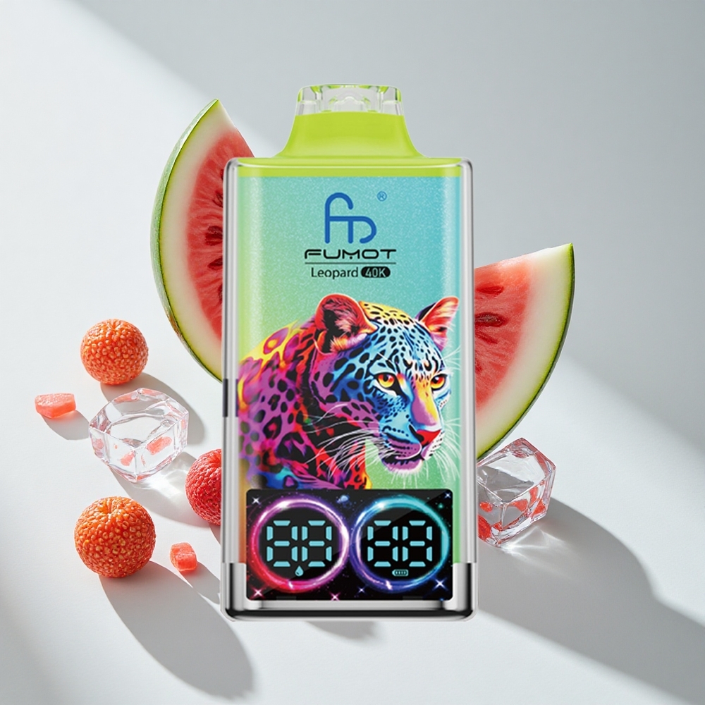 Fumot Leopard 40K Puffs Dual Mesh Watermelon Ice Disposable Vape