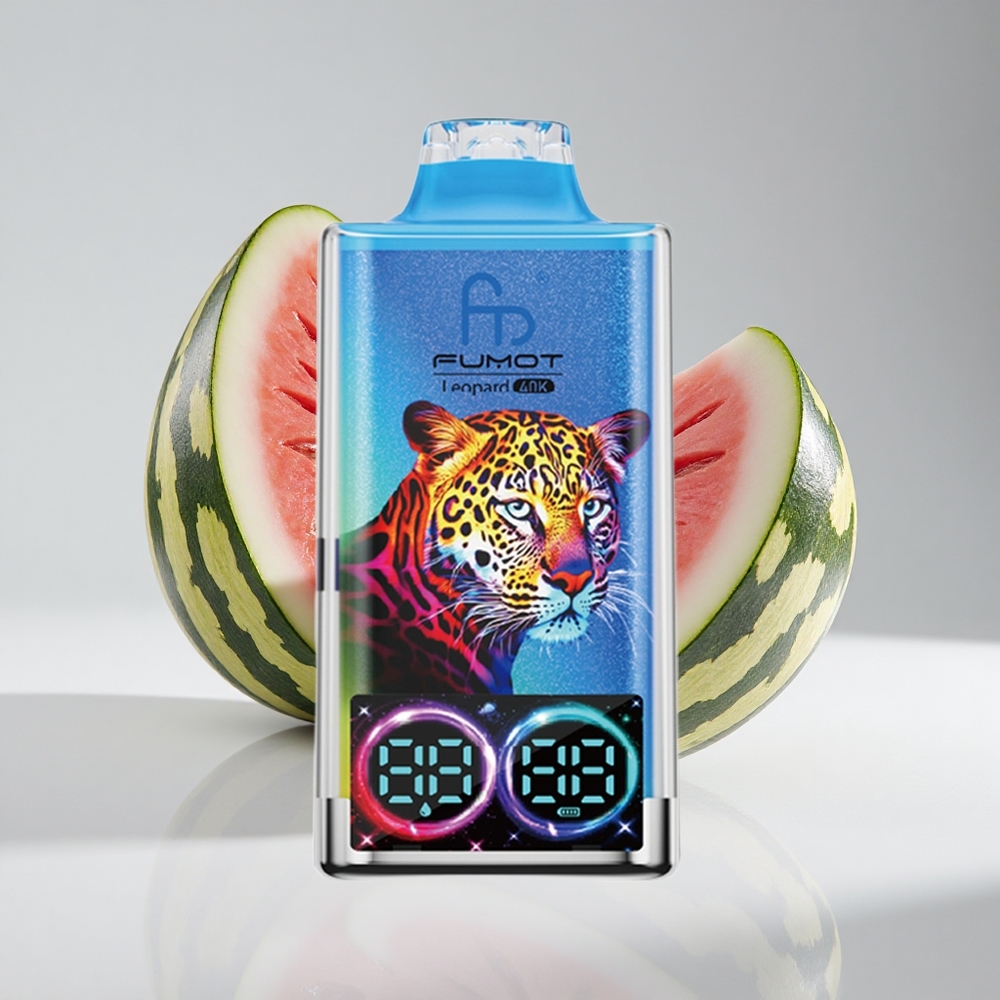 Fumot Leopard Dual Mesh 40K Watermelon Bubblegum Disposable Vape