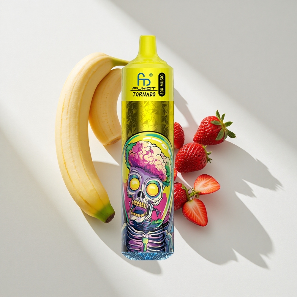 Fumot RandM Tornado 30000 Puffs Banana Strawberry Disposable Vape