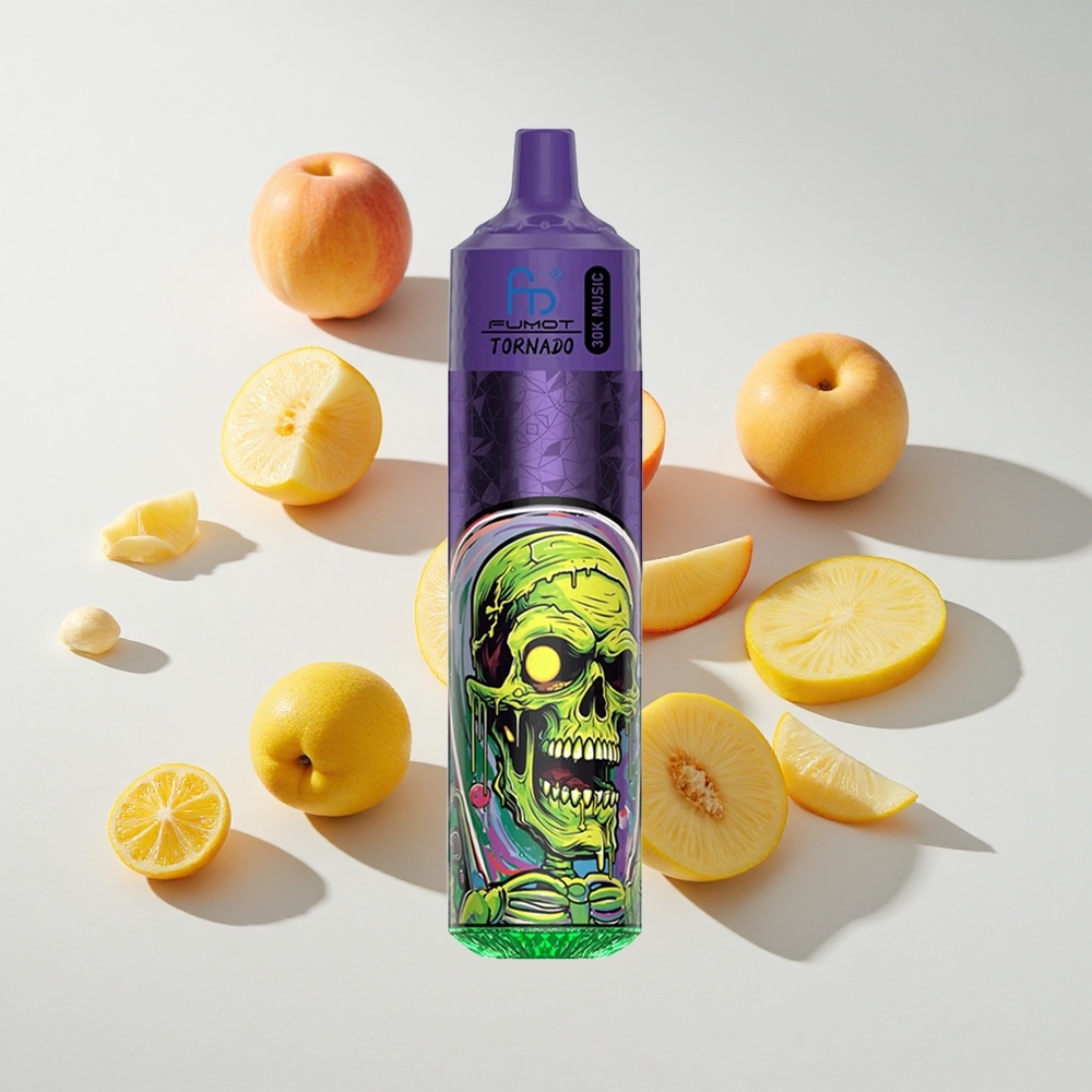 Fumot RandM Tornado 30000 Puffs Peach Mango Pineapple LED Display