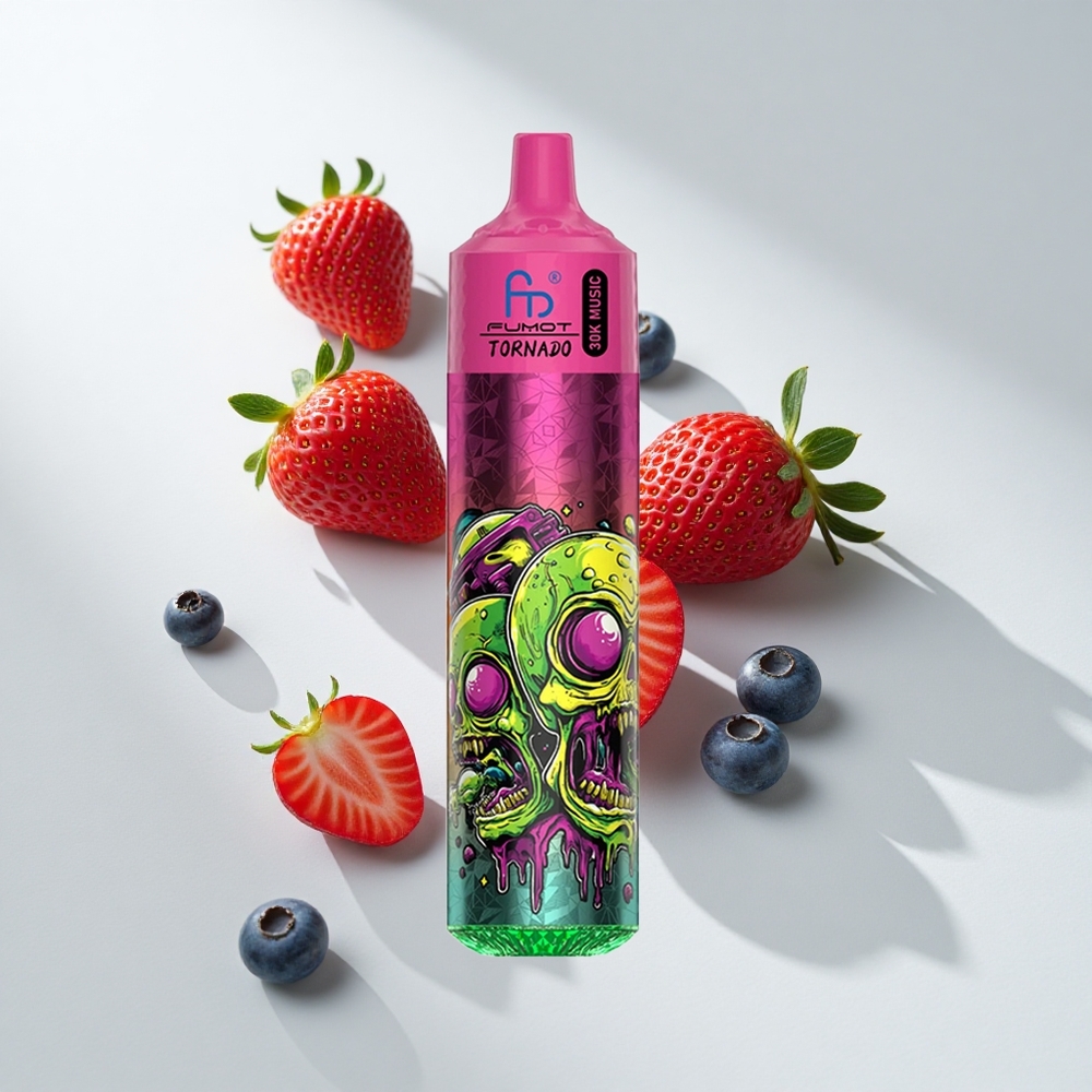 Fumot RandM Tornado 30000 Puffs Strawberry Blueberry LED Display