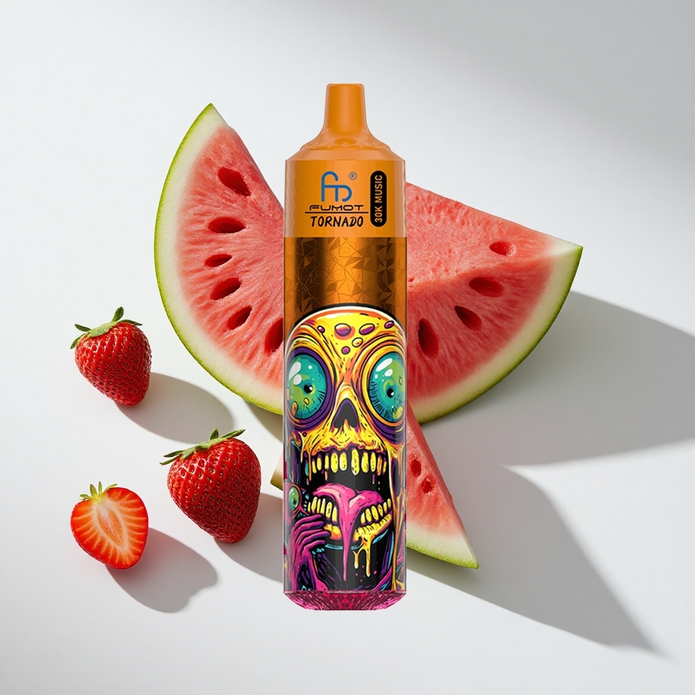 Fumot RandM Tornado 30000 Strawberry Watermelon LED Disposable Vape