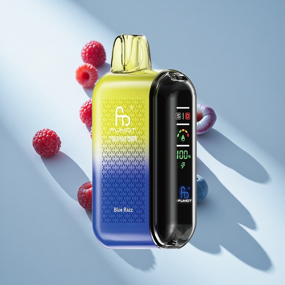 Fumot Tornado 20000 Puffs Blue Razz Dual Mesh Coil