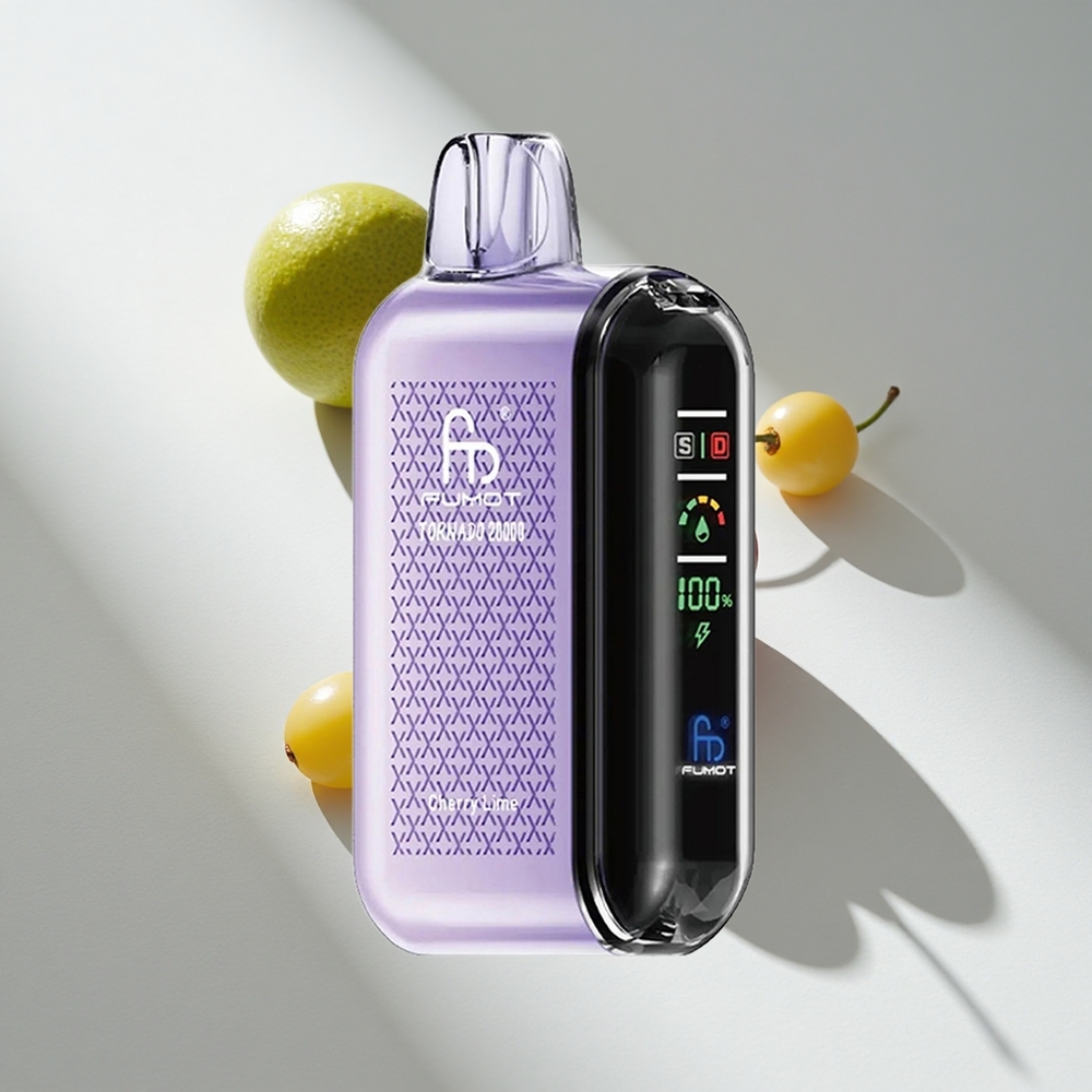Fumot Tornado 20000 Puffs Cherry Lime Dual Mesh Coil