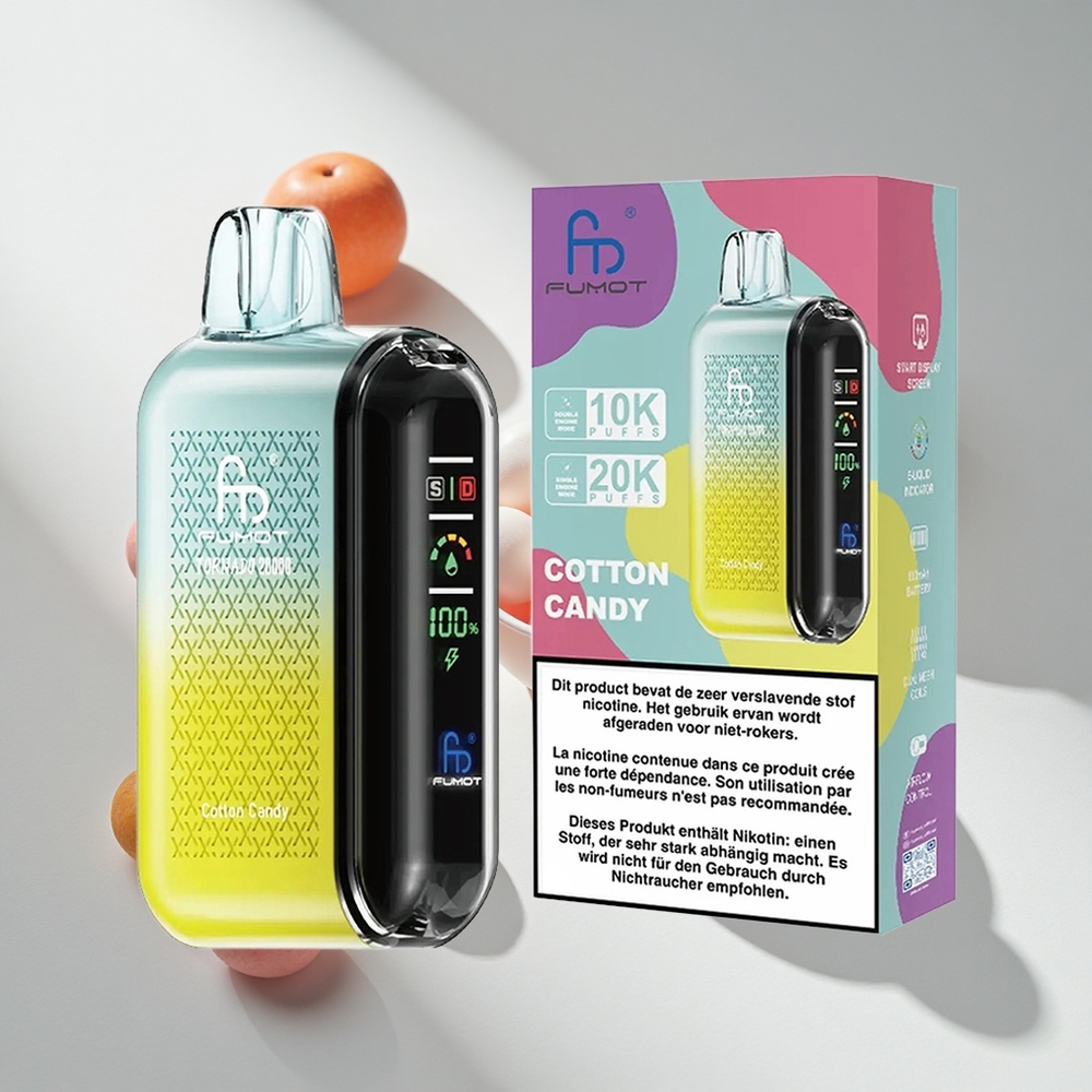 Fumot Tornado 20000 Puffs Cotton Candy Dual Mesh Coil