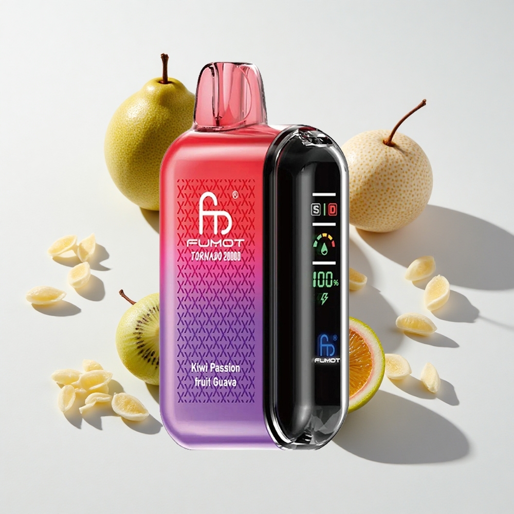 Fumot Tornado 20000 Puffs Dual Mesh Coil Kiwi Passion Fruit Guava