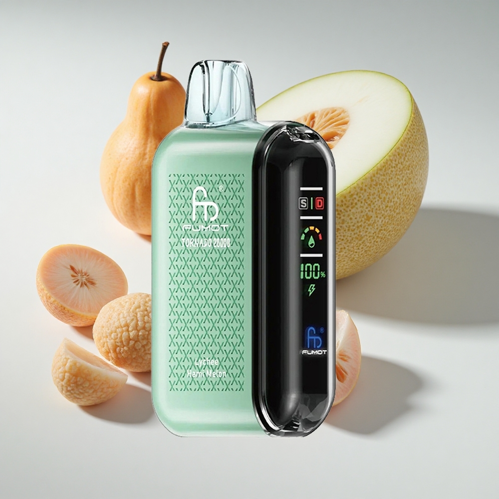 Fumot Tornado 20000 Puffs Dual Mesh Coil Lychee Hami Melon