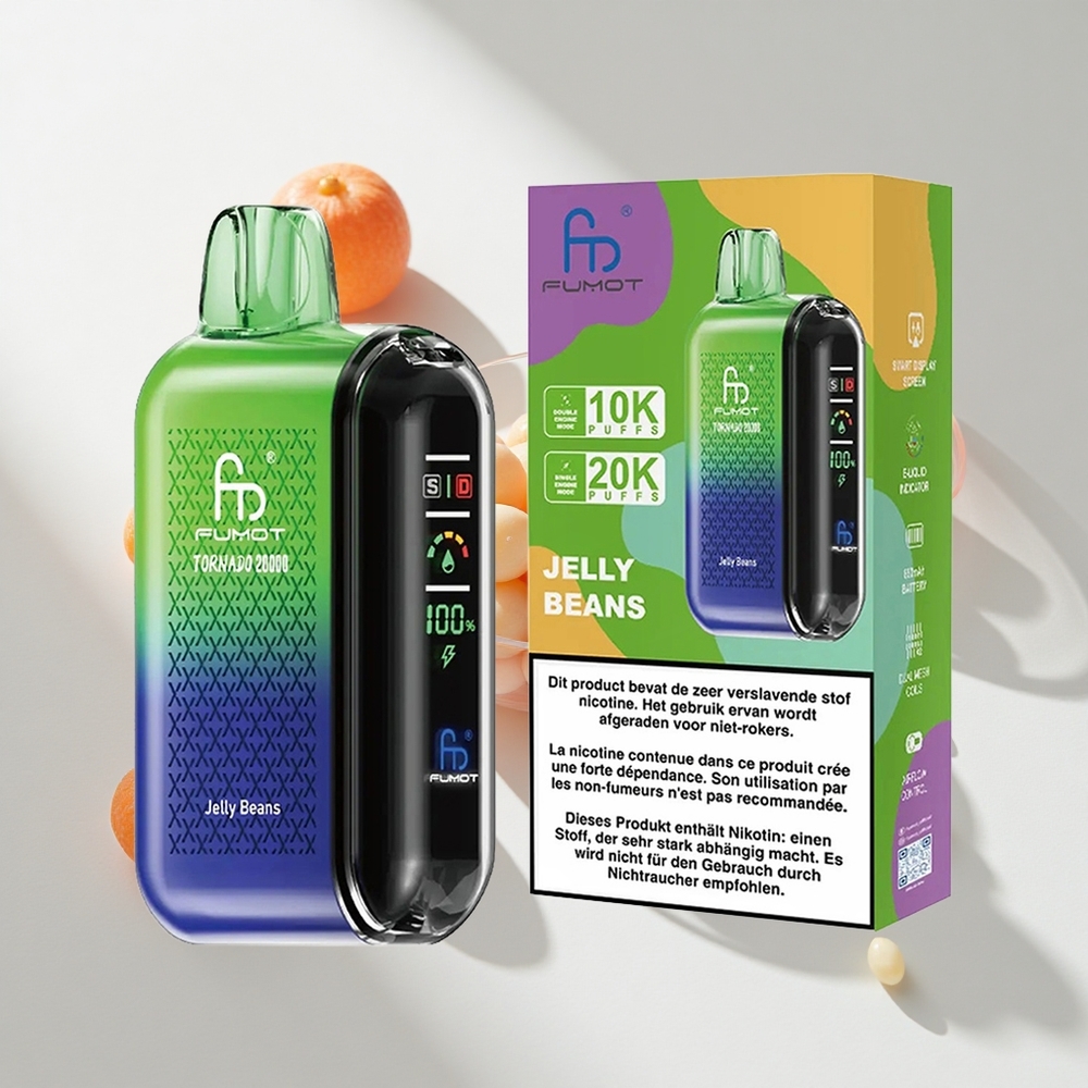 Fumot Tornado 20000 Puffs Jelly Beans Dual Mesh Coil