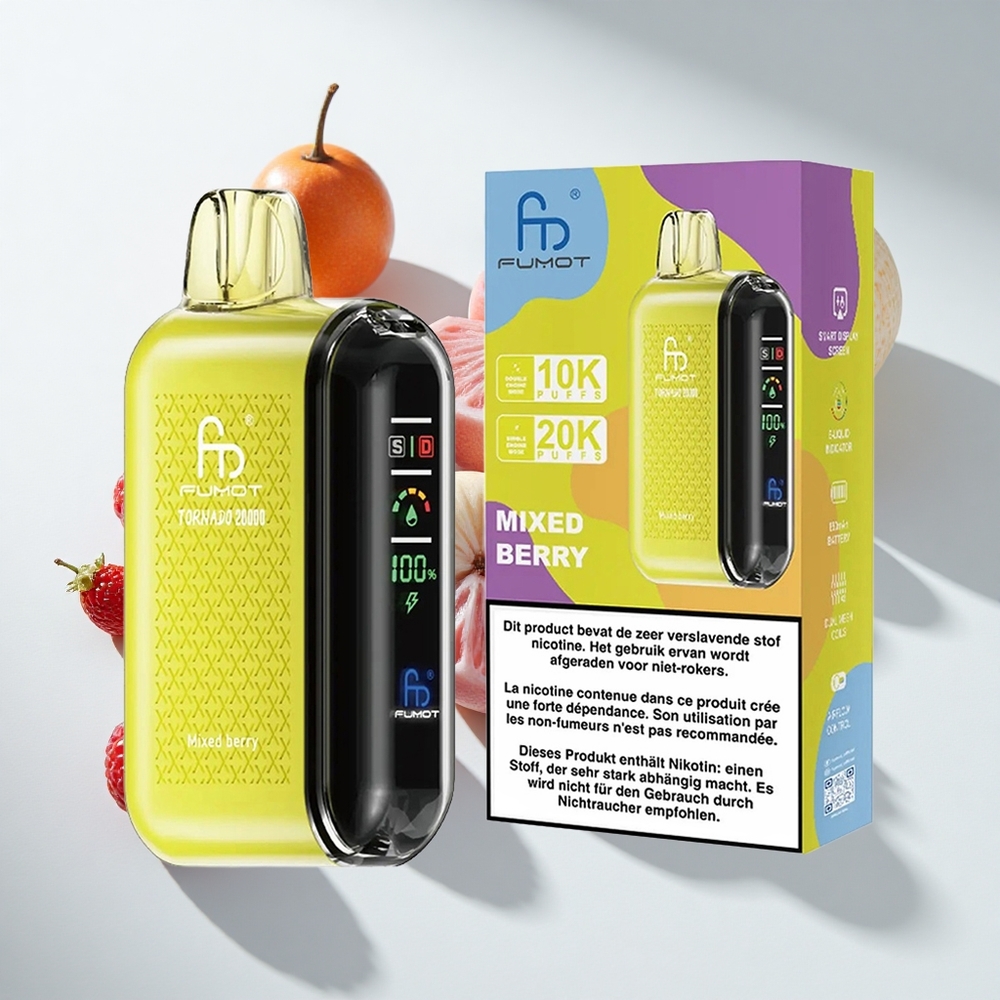 Fumot Tornado 20000 Puffs Mixed Berry Dual Mesh Coil