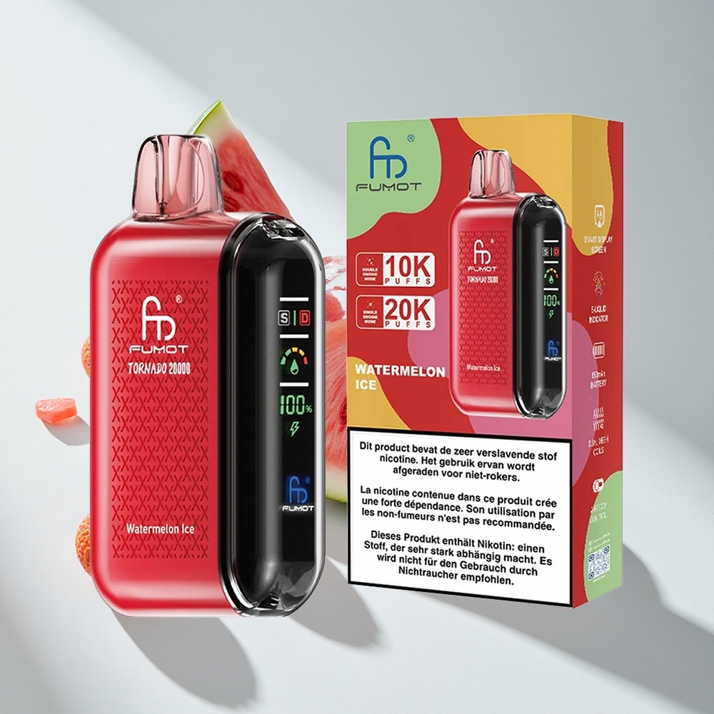 Fumot Tornado 20000 Puffs Watermelon Ice Disposable Vape