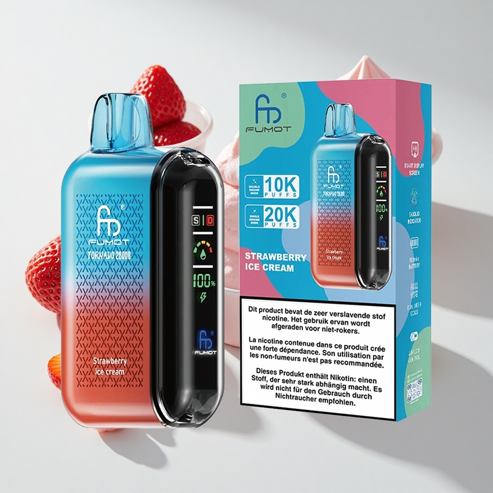 Fumot Tornado 20000 Strawberry Ice Cream Disposable Vape