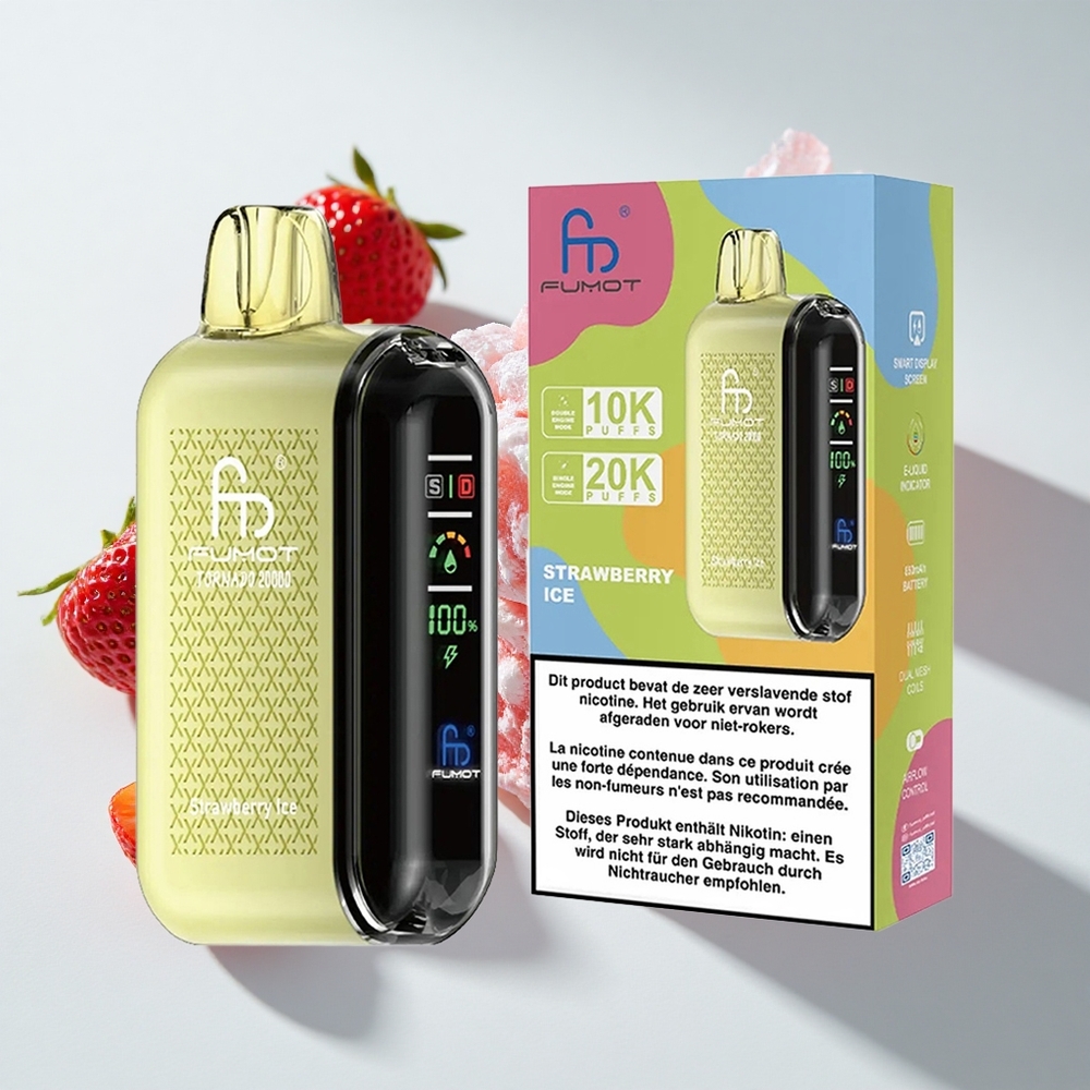 Fumot Tornado 20000 Strawberry Ice Disposable Vape