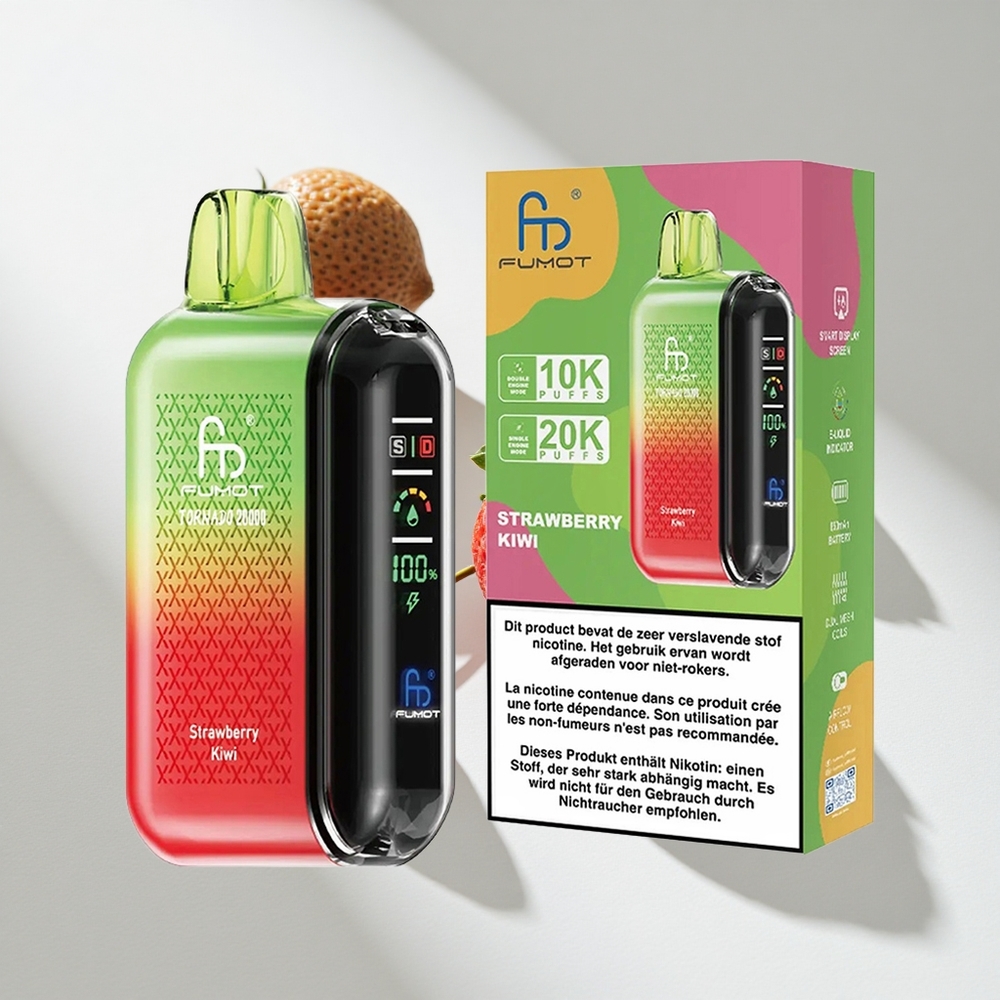 Fumot Tornado 20000 Strawberry Kiwi Dual Mesh Coil