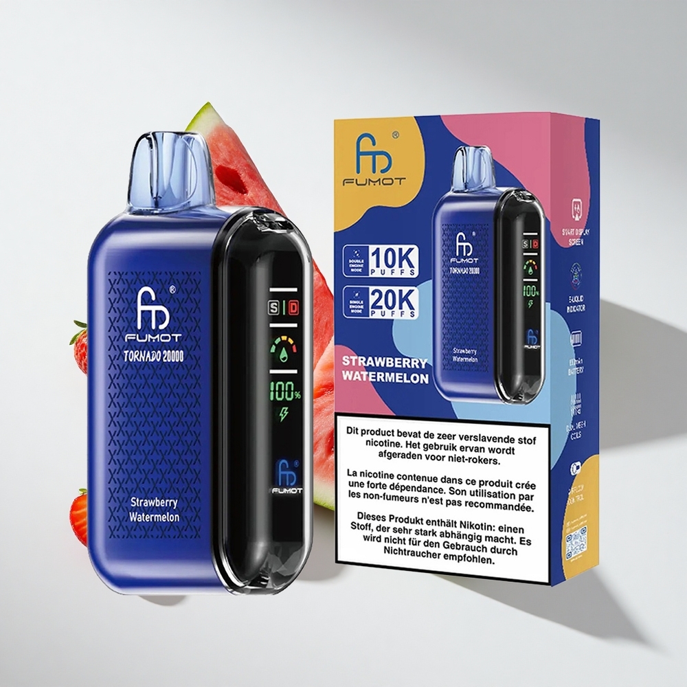 Fumot Tornado 20000 Strawberry Watermelon Dual Mesh Coil