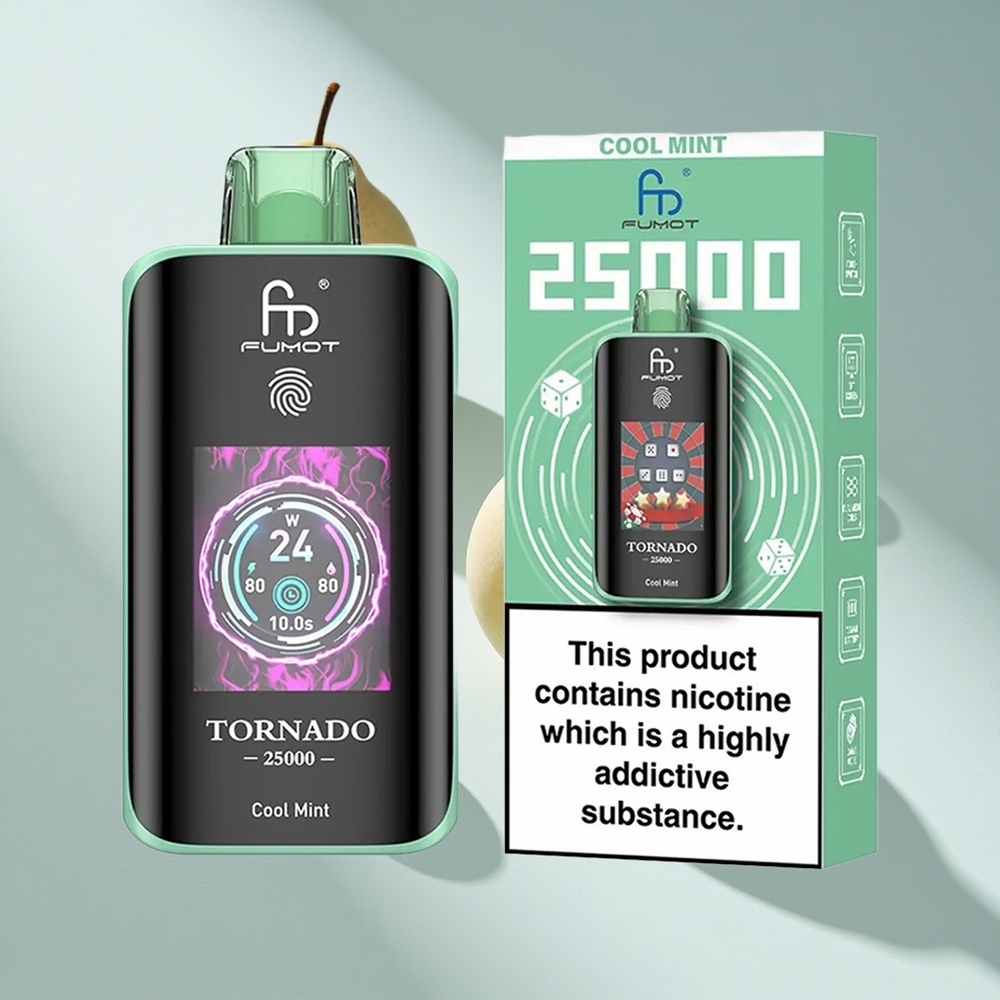 Fumot Tornado 25000 HD Screen Cool Mint Disposable Vape