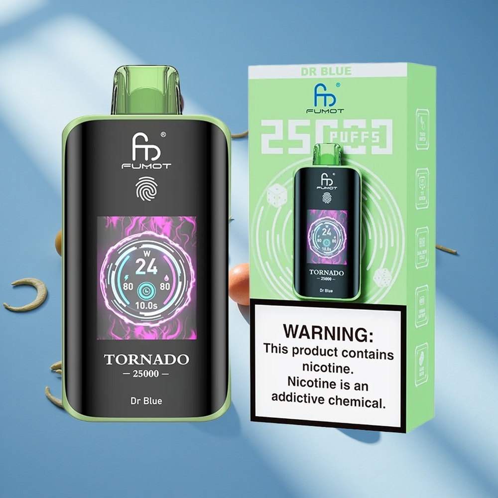Fumot Tornado 25000 HD Screen Disposable Vape Dr Blue